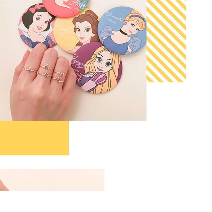 Ready Stock Ring Adjustable Disney Princess Ring 925 Silver Open Crown Ring Version Korea-Won 393