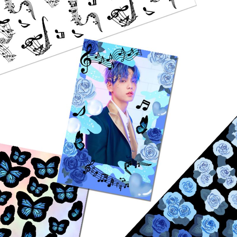 

BLOSSOMCLOVE - MUSICAL NOTE CONFETTI STICKER / DECO STICKER (KISS CUT)