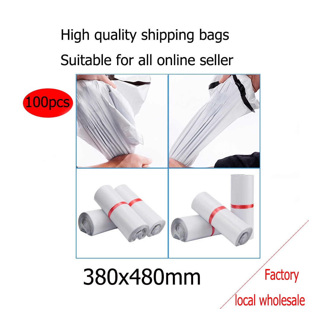 

100pcs Tas kurir, tas kemasan, tas transportasi, tas mie tunggal, tas kemasan pakaian