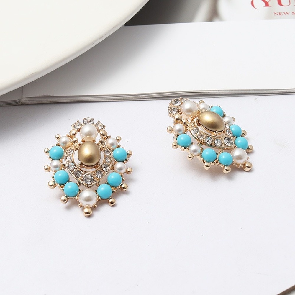 Anting Mutiara Permata Gaya Vintage Untuk Wanita