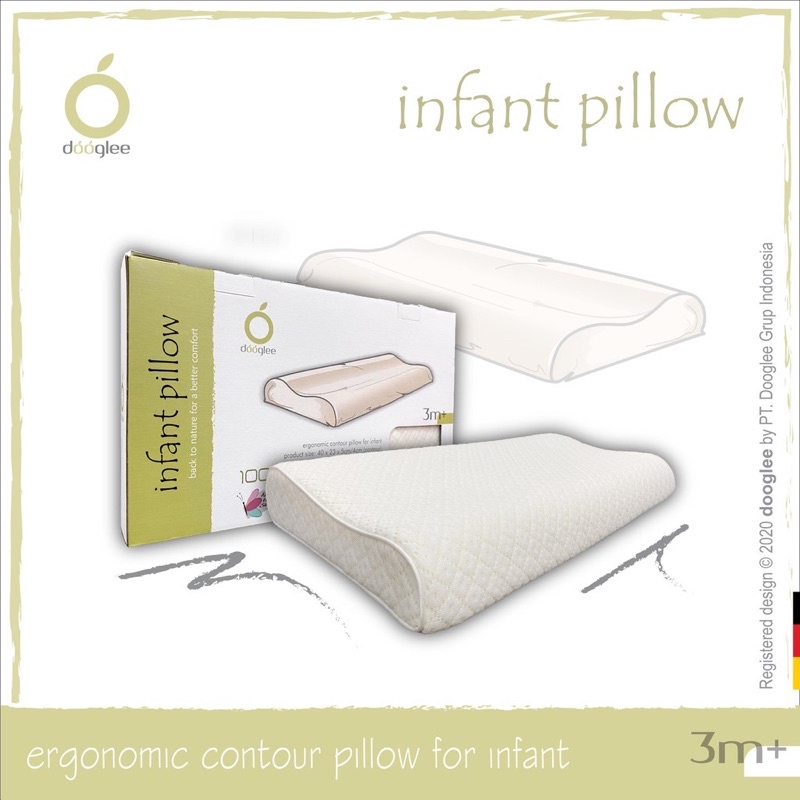 Castle - Dooglee Infant Contour Pillow / Bantal latex Bayi