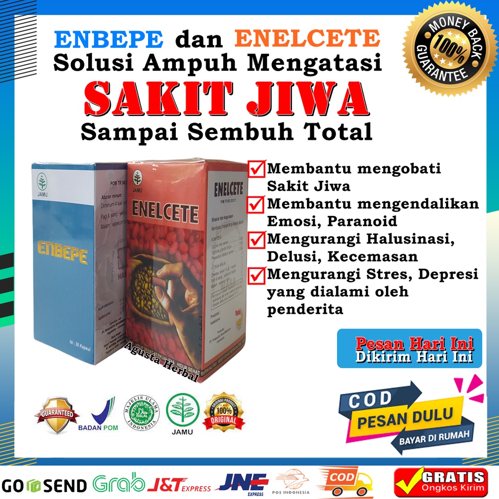 Enbepe dan Enelcete Original PT NASA Obat Herbal Paling Ampuh Atasi Sakit Jiwa, Gangguan Jiwa, Stres