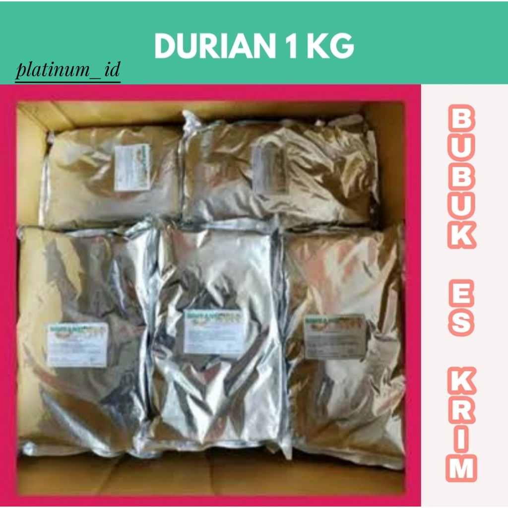 

BUBUK ES KRIM DURIAN 1 KG/POWDER ICE CREAM 1 KG/BUBUK HARD ES KRIM/ES KRIM MURAH/ES KRIM ENAK