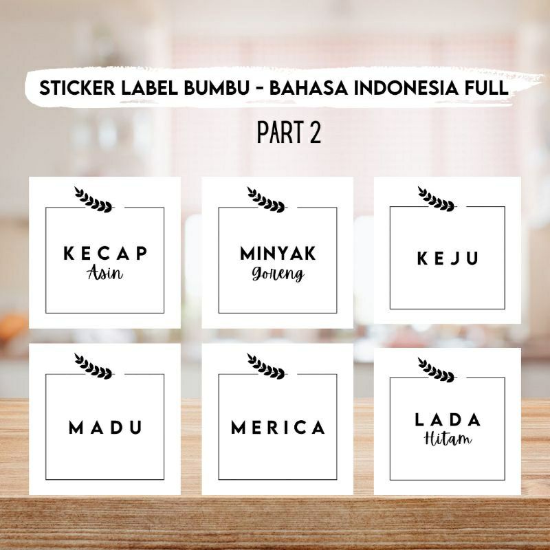 

Sticker Label Bumbu Aesthetic Kekinian Meal Preparation Indo Part 3