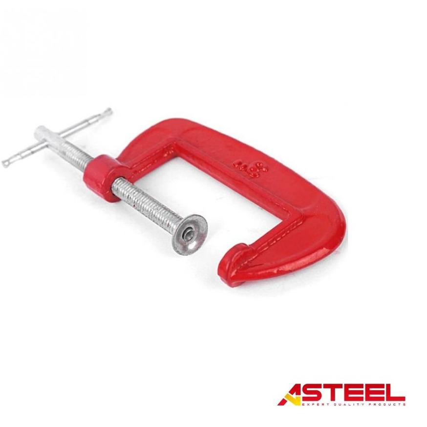 ✵ 3PCS Clamp SET - Clamp C - Clamp C Set - Alat Penjepit - C Clamp Set 1 2 3 Inch Penjepit Kayu Besi