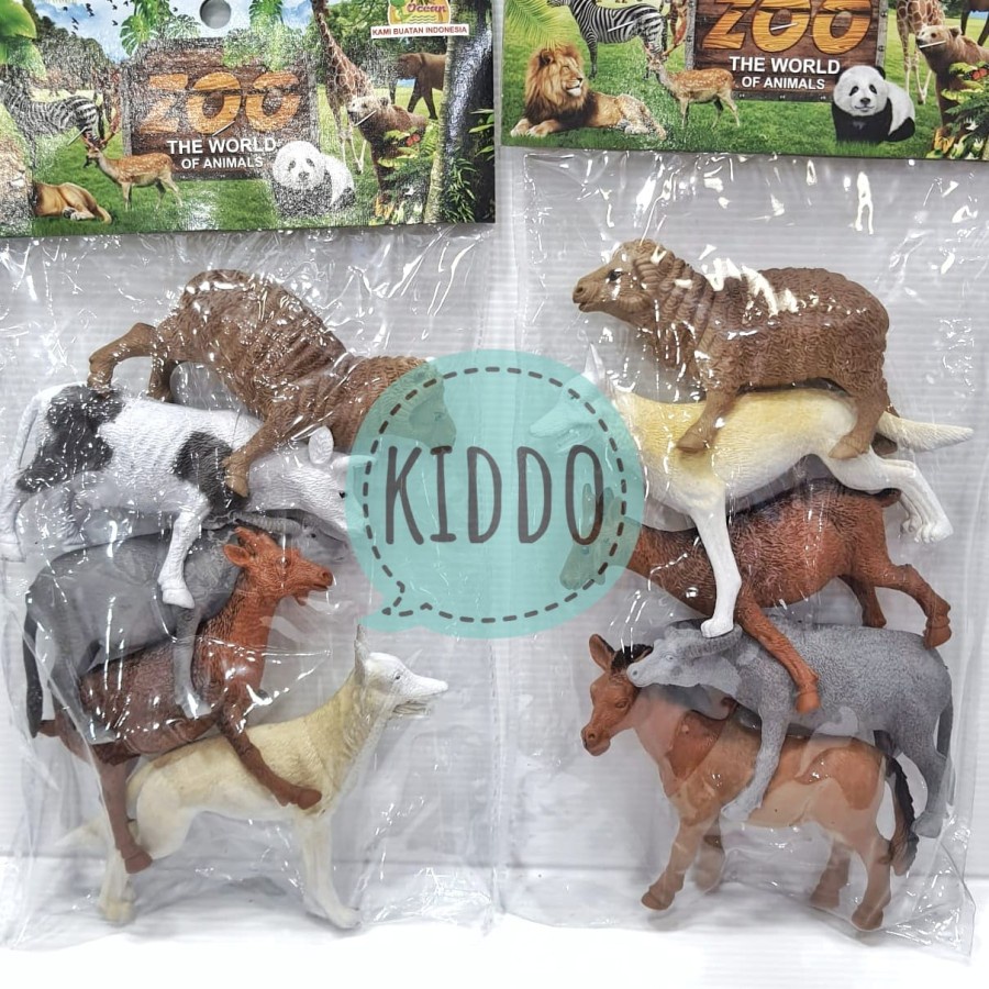 Mainan Animal - Karakter hewan binatang karet - Farm animal - KHS