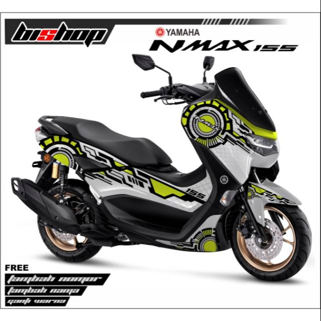 Sticker decal full body nmax new variasi warna stabilo,gold,merah