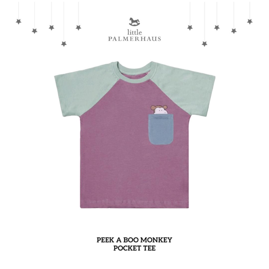 LITTLE PALMERHAUS POCKET TEE PEEK A BOO / KAOS ANAK