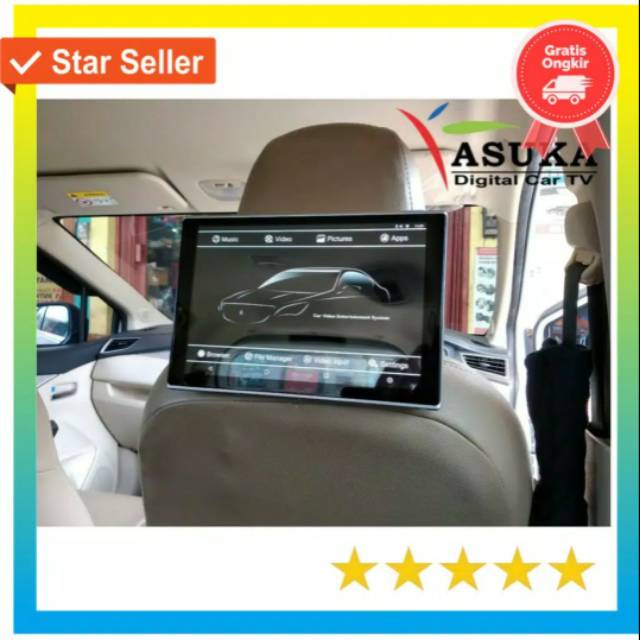 Headrest android asuka as-1180az - clip on android Asuka as1180 az - headrest Asuka 11.8 inch