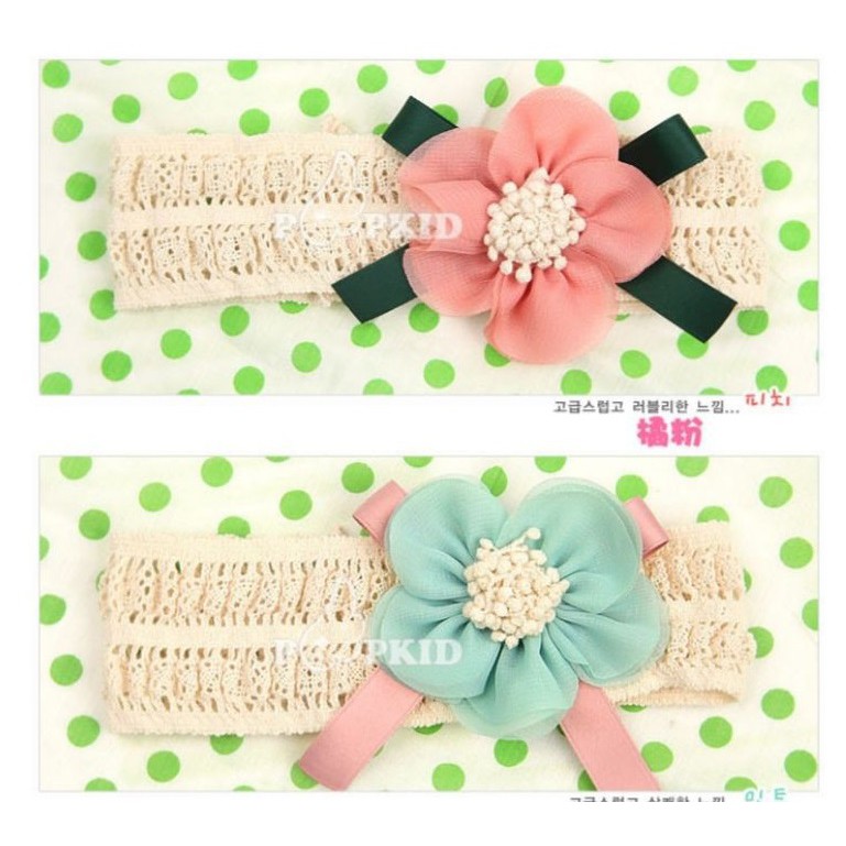 Bandana Jala flower bando bayi perempuan aksesoris baby girl CBKS VC