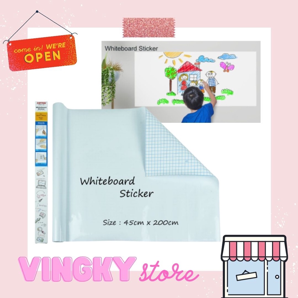 

Stiker Papan Tulis Putih / Whiteboard Sticker Joyko WBSK-150