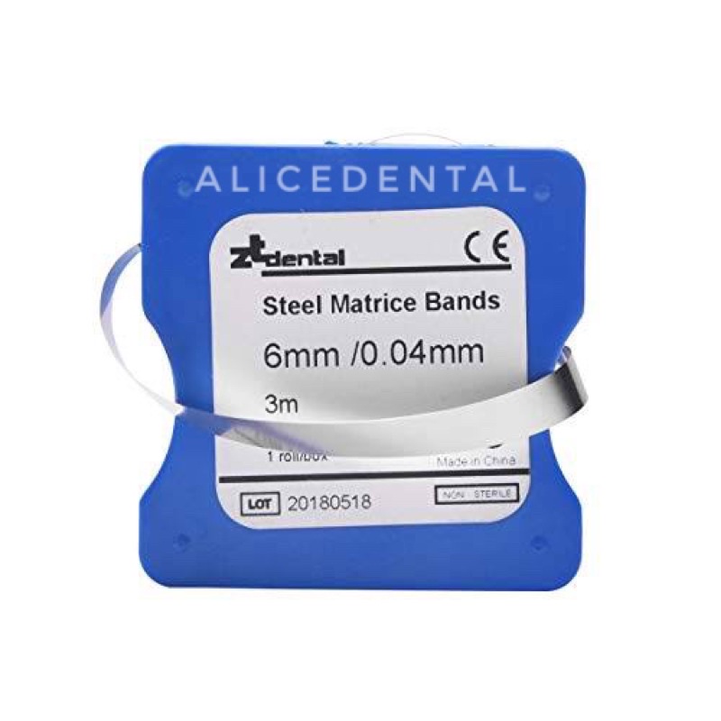 Dental matrix band roll matriks metal steel matrice bands pita matriks gigi logam tofflemire universal