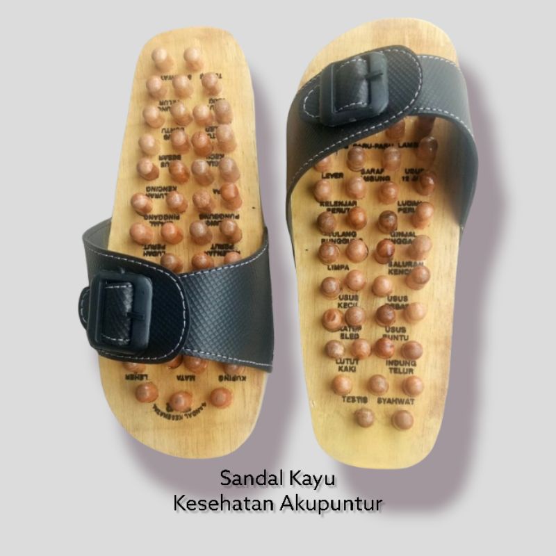 TERBARU TERLARIS PROMO SANDAL KAYU SANDAL KESEHATAN AKUPUNTUR SYARAF SEHAT ALAMI REFLEKSI