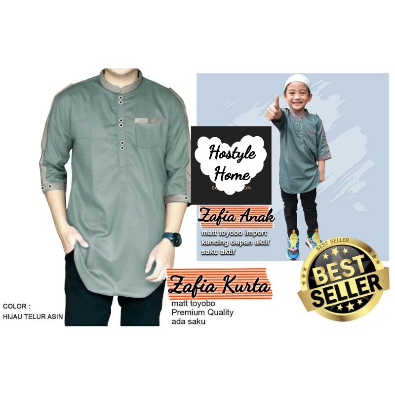 BAJU KURTA KOKO ANAK/DEWASA PRIA LAKI MUSLIM MURAH LENGAN 3/4 UKURAN SIZE S, M, L , XL, XXL, 3XL JUM