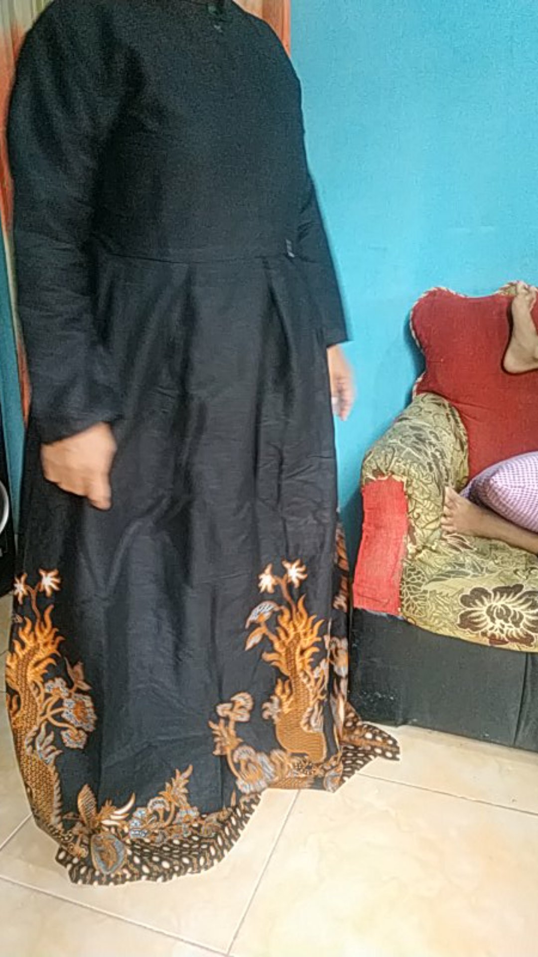 Wou Batik Couple Shofia Estetika Brokat - Couple Modern Batik Couple Sarimbit Brokat Kebaya