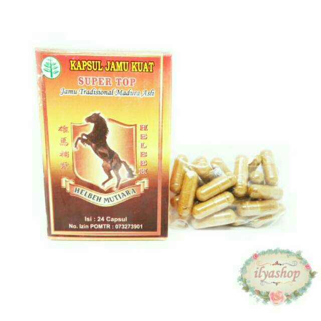 Kapsul Kuat Semangat "Helbeh Mutiara" (satuan) Jamu Madura Karya Ibu Abdullah