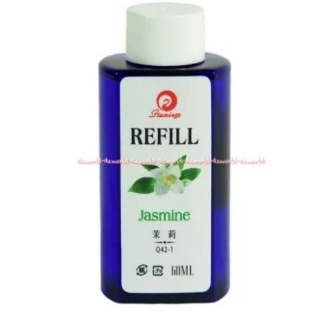 Flamingo 60ml Air Freshener Auto Spray Mini Jasmine Refill Pengharum Pewangi Mobil Isi Ulang Otomatis Spray Refil 60 ml