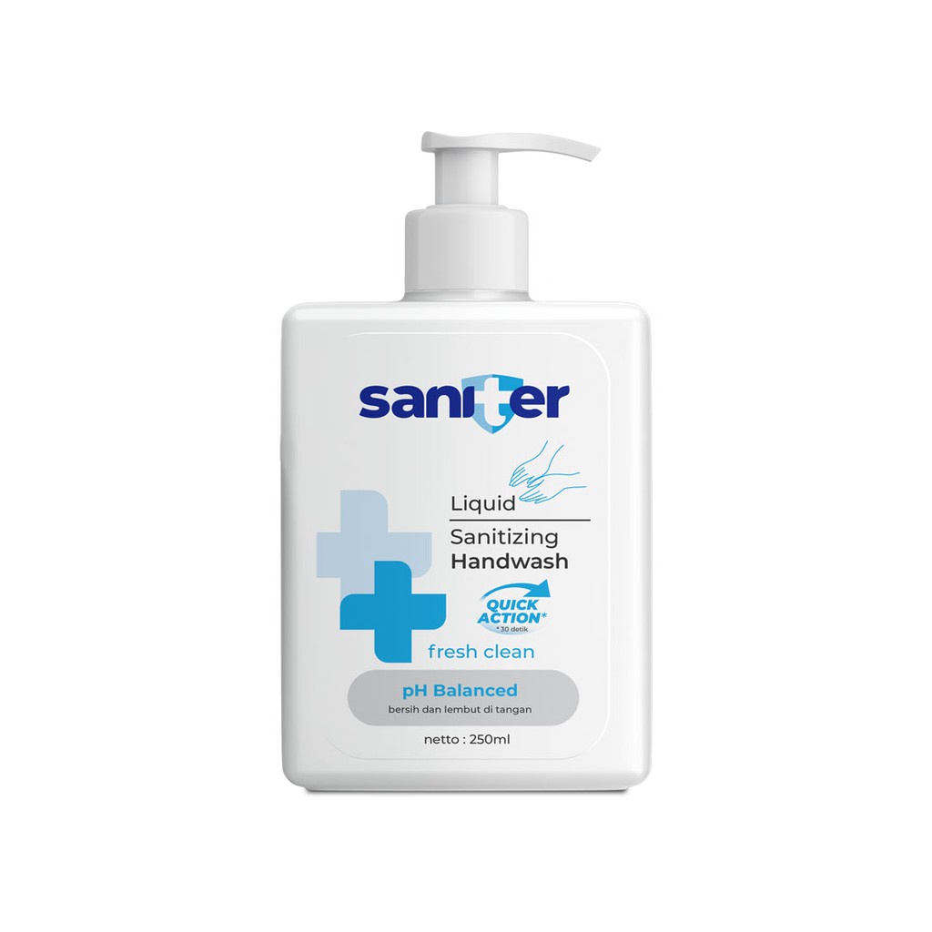 SABUN CUCI TANGAN SANITER HAND WASH 250 ML PUMP BOTOL ANTISEPTIK