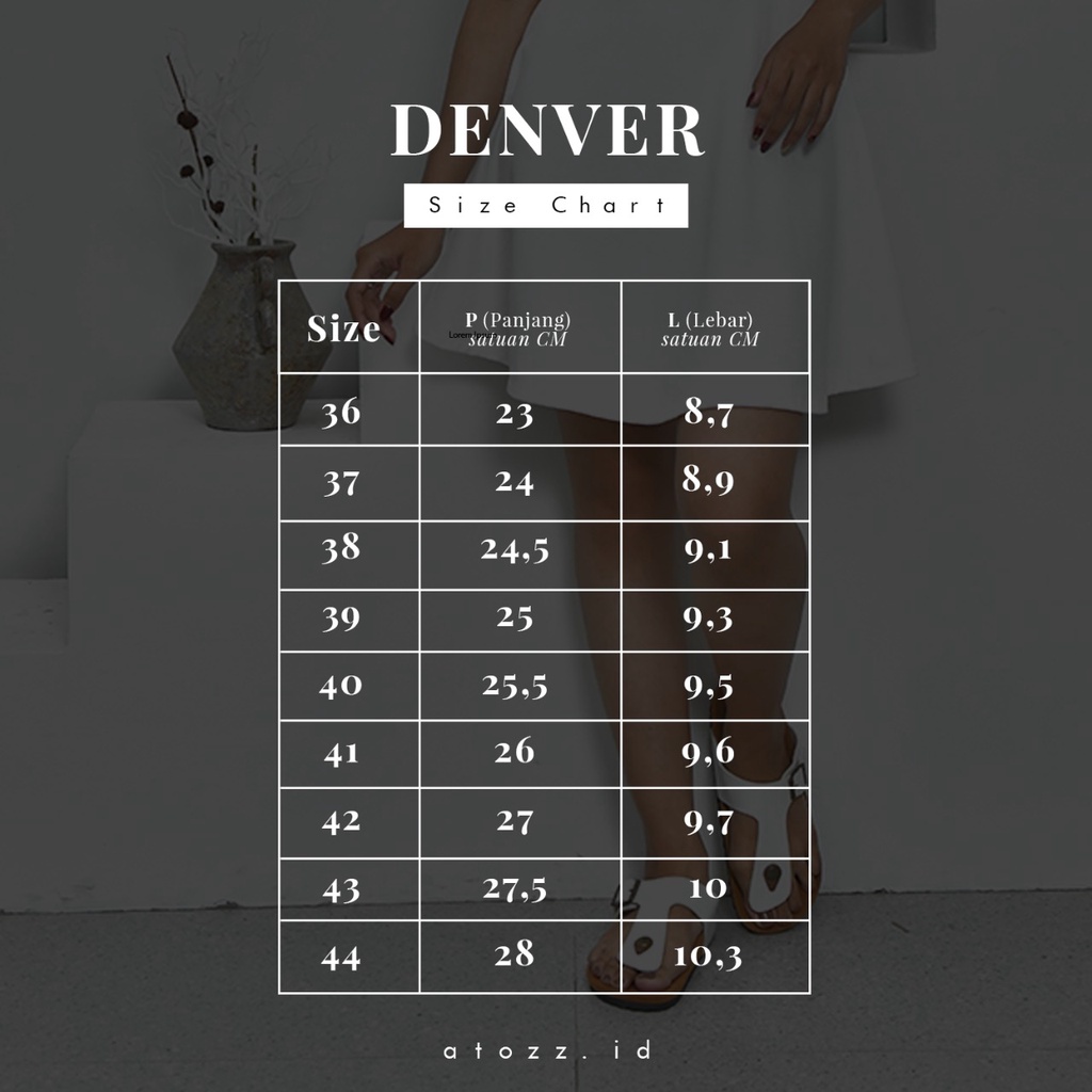 DENVER - WHITE  ( Sandal Unisex / Wanita &amp; Pria )