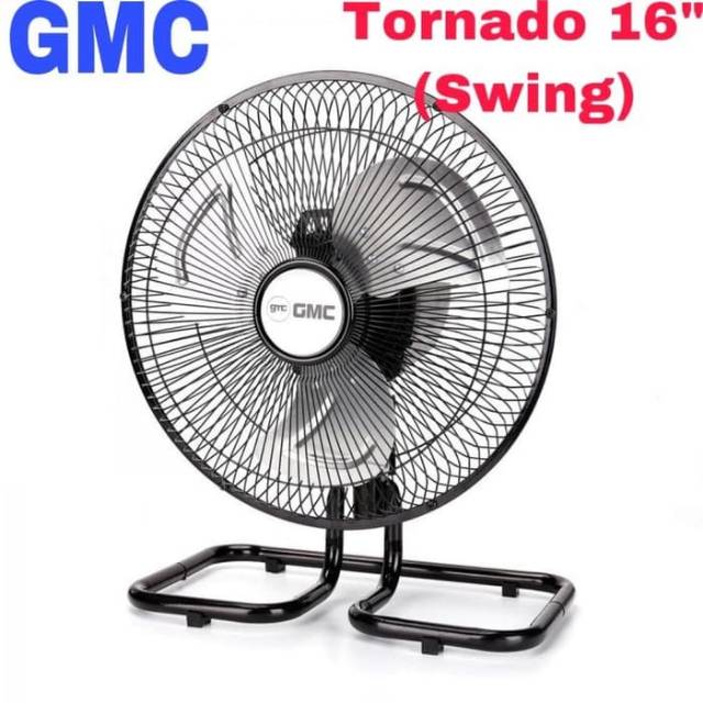 GMC Tornado Fan Swing 16 Inch BM - 715 Baling-baling Besi Aluminium