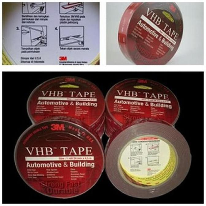 

STOK TERBATAS Perekat 3M ORiGINAL VHB Besar 24mm x 4.5 m