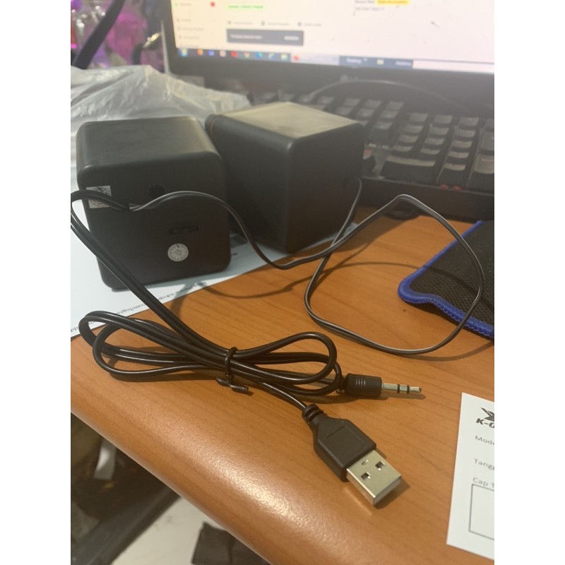 SPEAKER AKTIF MULTIMEDIA PC LAPTOP HANDHONE speaker mini kotak speaker murah K-ONE D02L