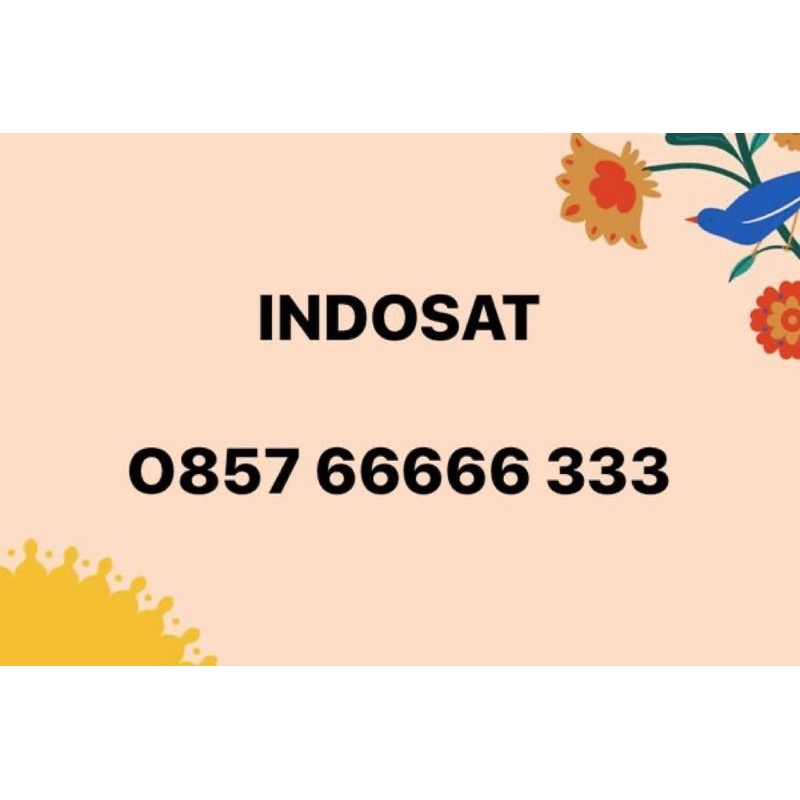 Nomor Cantik Indosat Panca Triple 0857 66666 333