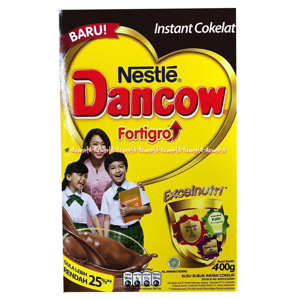 Nestle Dancow Fortigo Instan Coklat 400gr Susu Bubuk Anak Untuk Pertumbuhan