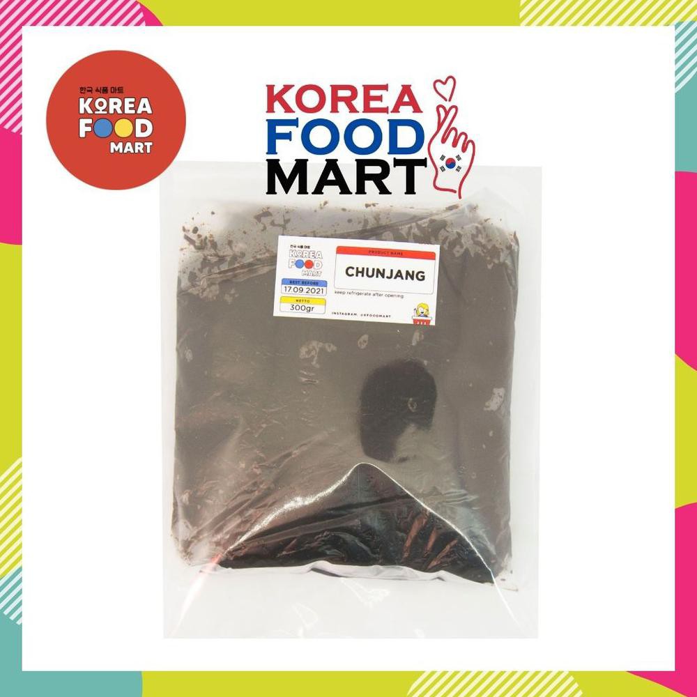 BISA COD CHUNJANG 300 g / JJAJANG SAUCE / BLACK BEAN PASTE / PASTA KEDELAI HITAM KOREA BERGARANSI