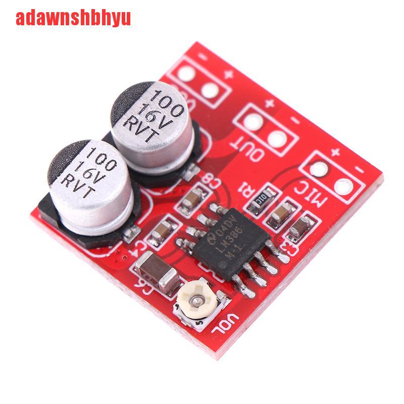 Papan Gain Penguat Daya Mikrofon Elektrik Dc 5v-12v Lm386 200