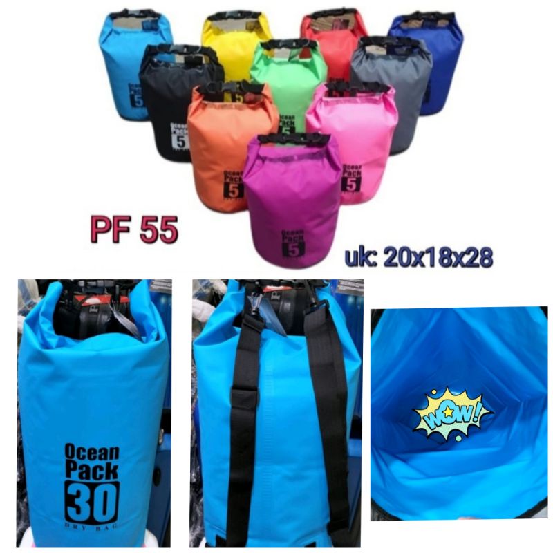 DRY BAG POLO ORI WATERPROOF SPORT BEST SELLER TERLARIS TERMURAH 5 10 15 20 30L TAS OLAHRAGA