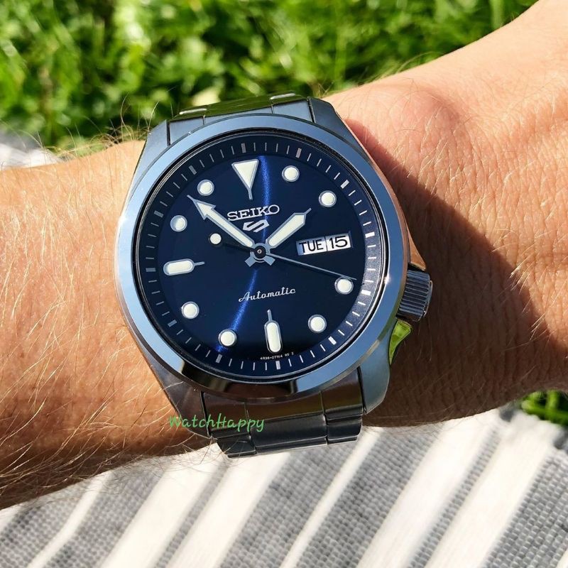 Seiko 5 SRPE53K1 SRPE53 SRPE53K Blue Dial Stainless SRPE55K1 SRPE57K1 SRPE58K1 SRPE60K1 100%Original
