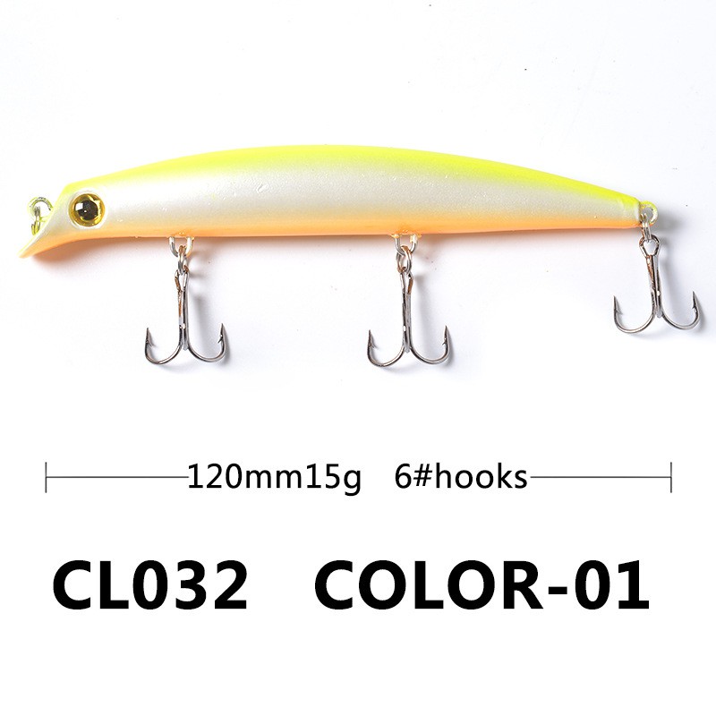 1Pcs Popular Popper Minnow Umpan Pancing 12cm 15g Swimbait Fishing Lure Floating Bass Wobbler Ikan Bass Wobbler Kail Bait Memancing Tackle