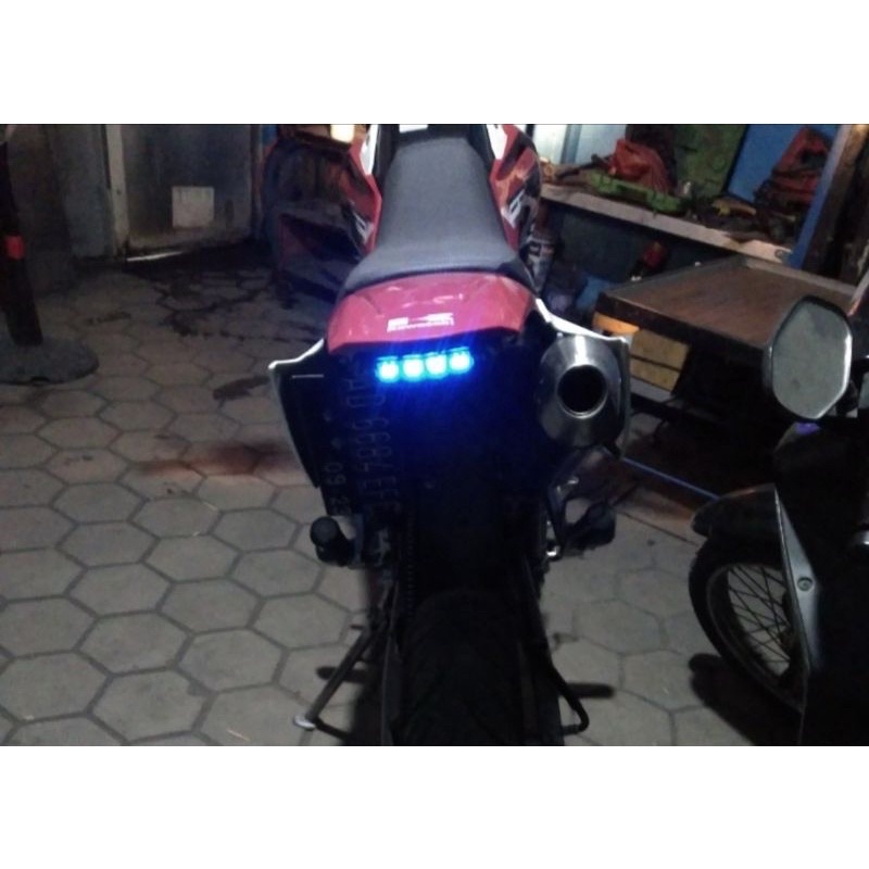 COD Lampu stop belakang 3 in 1 set dudukan plat universal rx king cb yb dll / stoplamp led 3 in 1