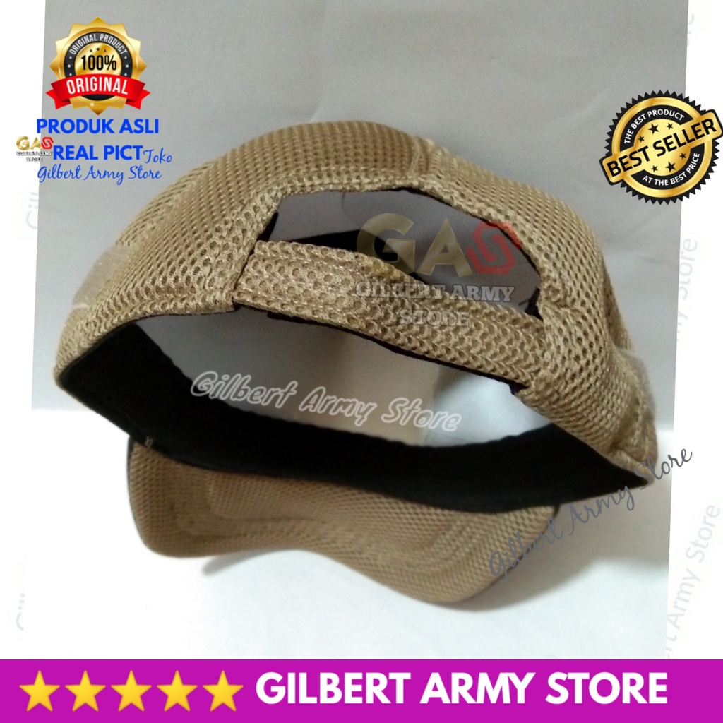 GILBERT ARMY STORE Topi airborne Tan Gurun Jaring Kualitas Premium Keren Hat Pria Terbaru