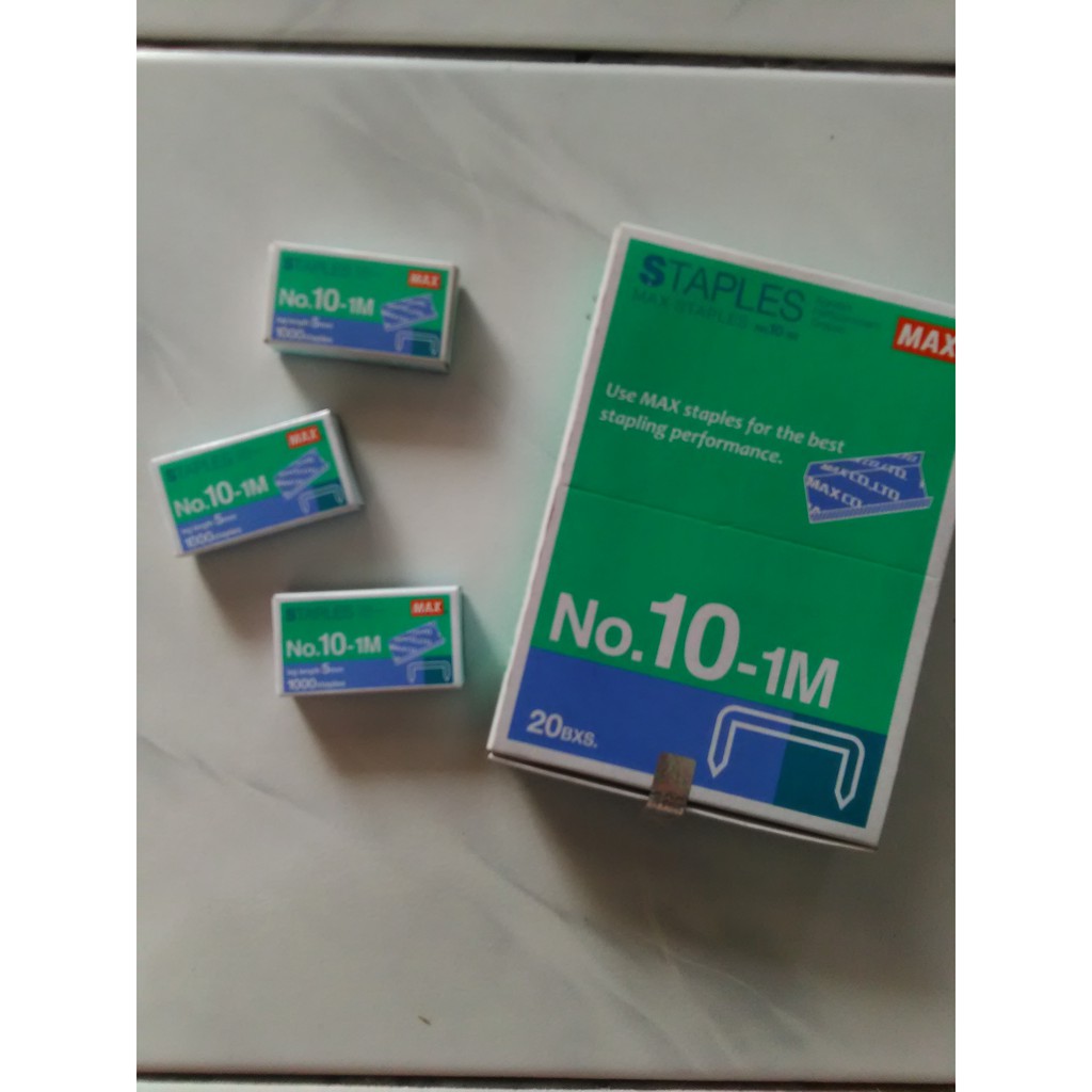 

Isi stapler staples max kecil no. 10 alat tulis perlengkapan kantor