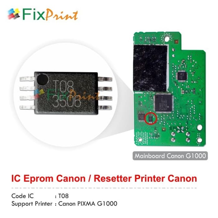 IC Eprom Canon G1000- IC Eeprom Reset Canon g1000- Resetter g1000 FSB2878