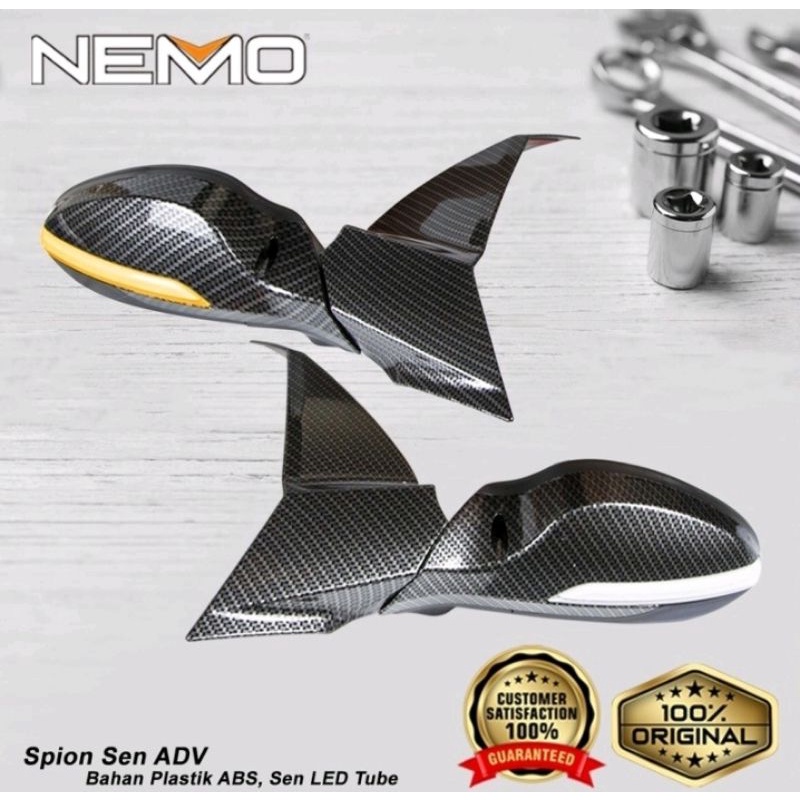 spion lipat plus LED Honda adv 150 Nemo PNP - Charmoto