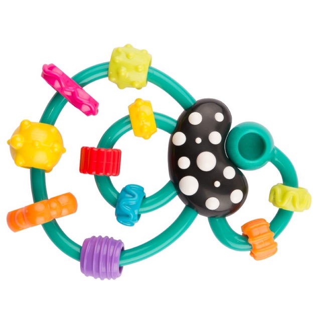 Playgro swirly teething rattle