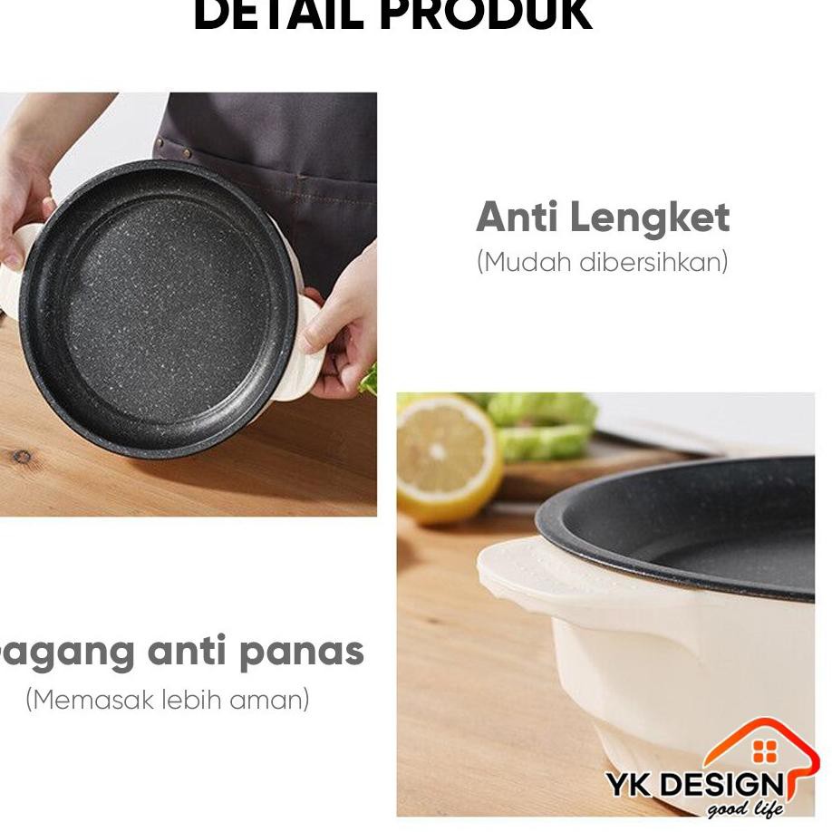 YK DESIGN YK-804 Panci Goreng Elektrik / Panci BBQ / Panci Panggang Elektrik Grill / Panci Elektrik