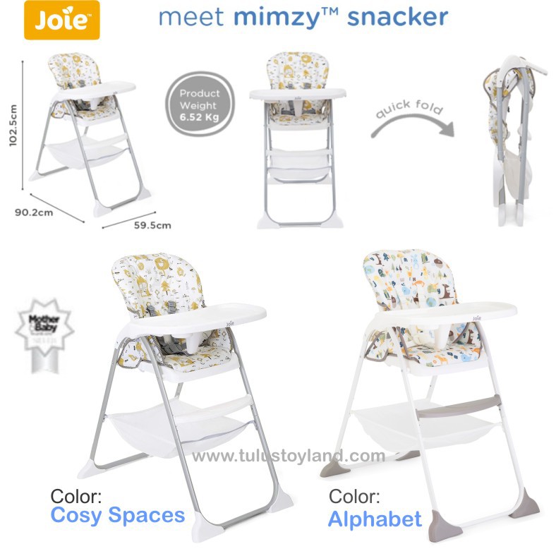 Joie Mimzy Snacker Highchair Kursi Makan Anak High Chair