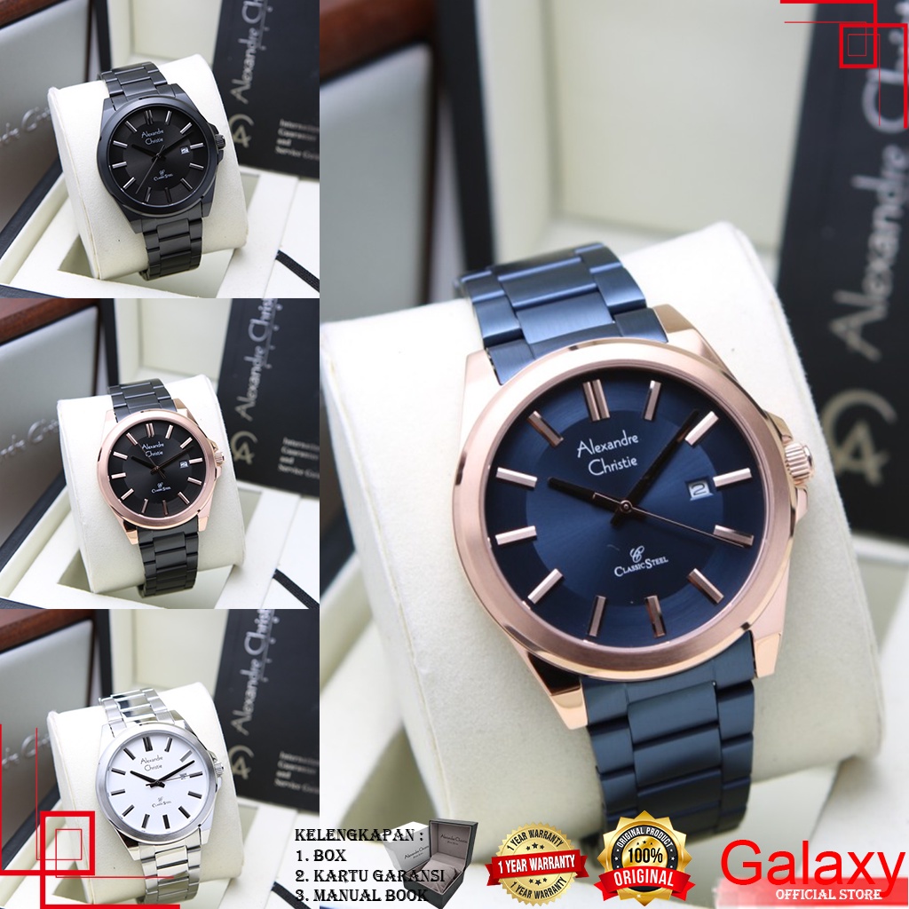 ALEXANDRE CHRISTIE ORIGINAL JAM TANGAN PRIA  ALEXANDRE CHRISTIE PRIA JAM ALEXANDER CRISTIE JAM TANGA