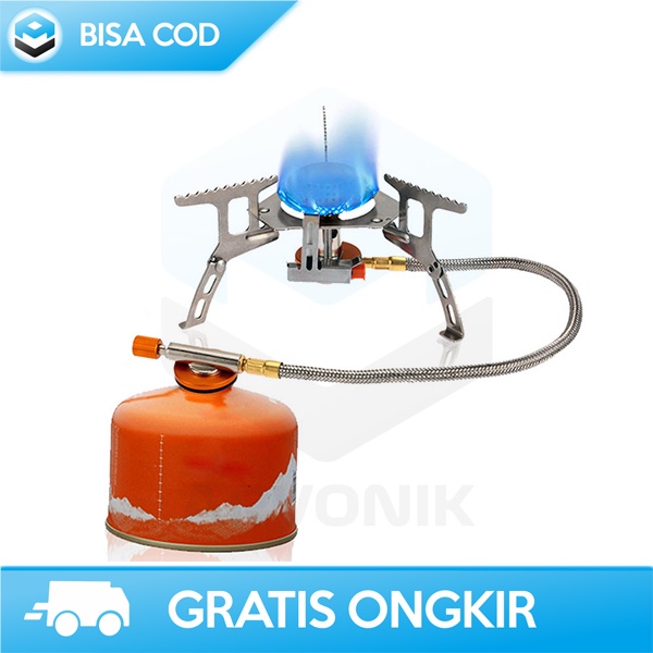 KOMPOR OUTDOOR GAS LIPAT MINI PORTABLE CAMPING TAFFSPORT WSS - 201 ORI