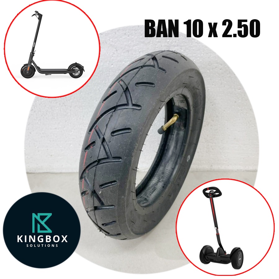 Ban Luar Dalam Skuter Otoped Listrik 10x2.50 Hoverboard Segway Ninebot Xiaomi 10 x 2.50