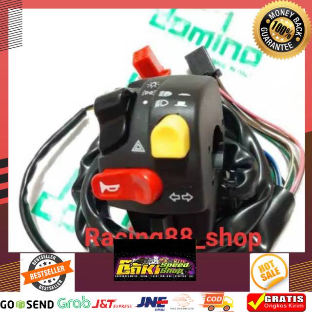 Murah SAKLAR KIRI DOMINO HOLDER MODEL KTC Satria Fu Sonic150 Ninja150 R15 R25 PCX GSX XABRE CB150