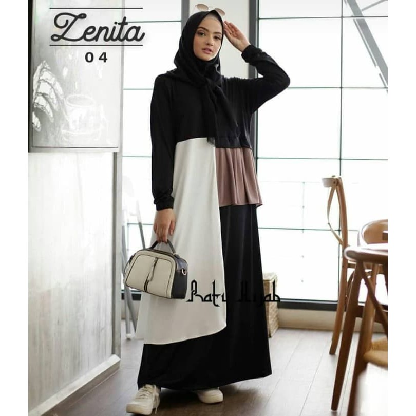 GAMIS AULIA WOLFIS TOYOBO RUFFLE REMPEL 2 WARNA SERUT KANCING SYARI BAJU MUSLIM BUSANA I.324118.1060