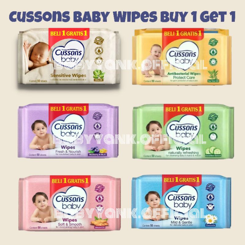 ♥BabyYank♥ Cussons Tisu Basah Beli 1 Gratis 1