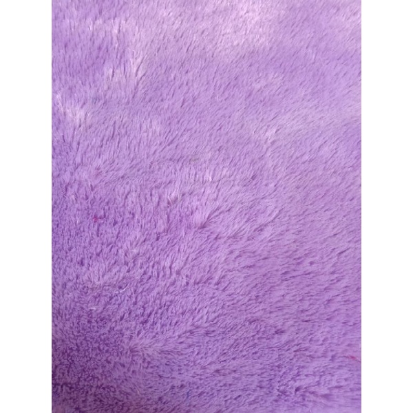 ALAS KANDANG KUCING DAN ANJING KAIN BULU RASFUR TEBAL 2 CM-Ungu muda