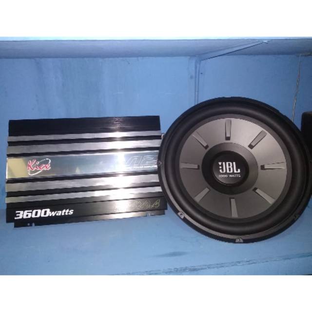 Paket power kick dan subwofer JBL power kick 4chanel subwofer 12inc double coil double magnet audio