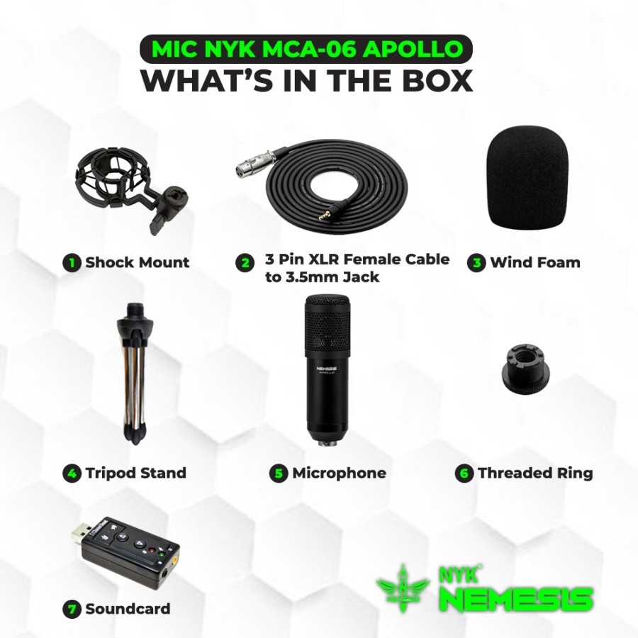 NYK MCA06 / MCA-06 Apollo Condenser Gaming Microphone
